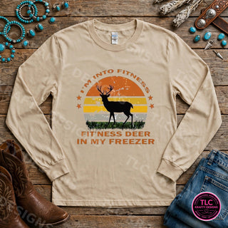 HUNT2 Gildan Long Sleeve Sand mockup
