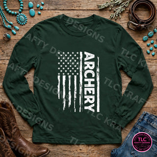 HUNT21 Gildan Long Sleeve Forest Green mockup