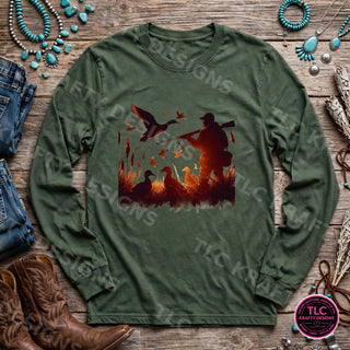 HUNT3 Comfort Colors Long Sleeve Forest mockup