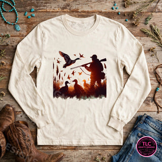HUNT3 Comfort Colors Long Sleeve Natural mockup