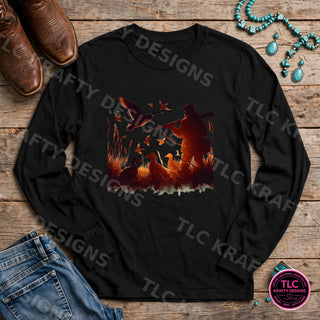 HUNT3 Gildan Long Sleeve Black mockup