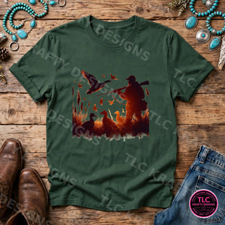 HUNT3 Gildan Tee Forest Green mockup