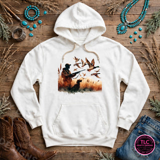 HUNT4 Comfort Colors Hoodie White mockup