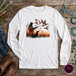 HUNT4 Comfort Colors Long Sleeve White mockup