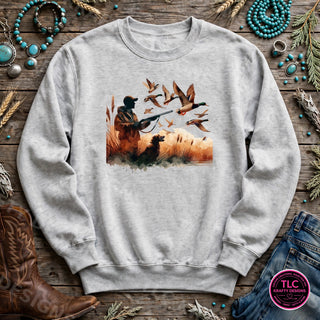 HUNT4 Gildan Crewneck Ash mockup