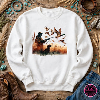 HUNT4 Gildan Crewneck White mockup