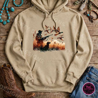 HUNT4 Gildan Hoodie Sand mockup