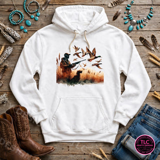 HUNT4 Gildan Hoodie White mockup
