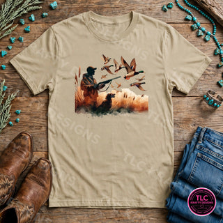 HUNT4 Gildan Tee Sand mockup