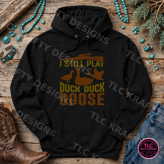HUNT6 Gildan Hoodie Black mockup