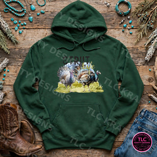 HUNT7 Comfort Colors Hoodie Forest mockup