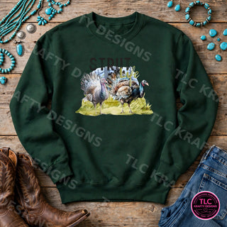 HUNT7 Gildan Crewneck Forest Green mockup
