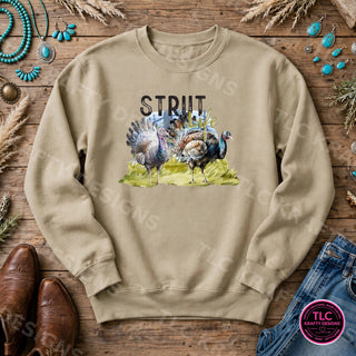 HUNT7 Gildan Crewneck Sand mockup