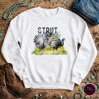 HUNT7 Gildan Crewneck White mockup