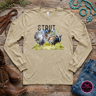 HUNT7 Gildan Long Sleeve Sand mockup