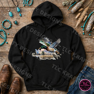 HUNT8 Comfort Colors Hoodie Black mockup