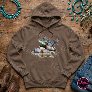 HUNT8 Comfort Colors Hoodie Espresso mockup
