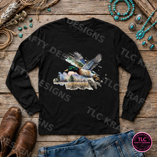 HUNT8 Comfort Colors Long Sleeve Black mockup