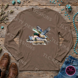 HUNT8 Comfort Colors Long Sleeve Espresso mockup