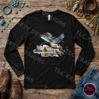 HUNT8 Gildan Long Sleeve Black mockup