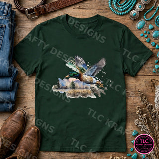 HUNT8 Gildan Tee Forest Green mockup