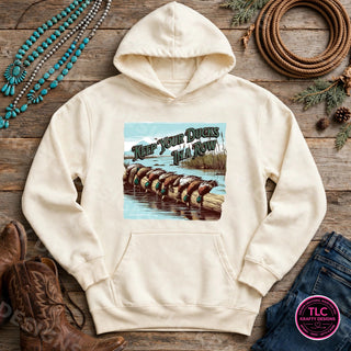 HUNT9 Comfort Colors Hoodie Ivory mockup