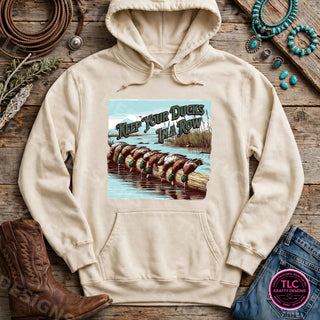 HUNT9 Comfort Colors Hoodie Natural mockup