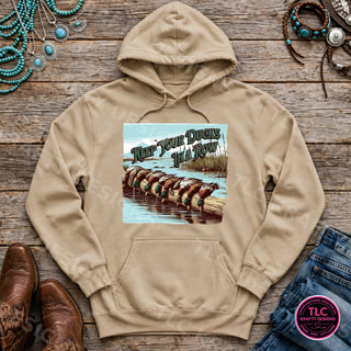 HUNT9 Gildan Hoodie Sand mockup