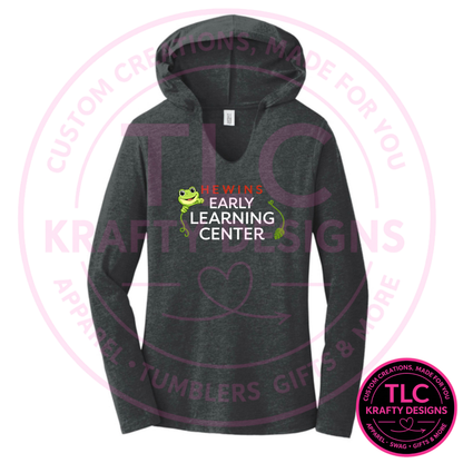 Hewins Early Learning Center Apparel - Hooded V-Neck Shirts