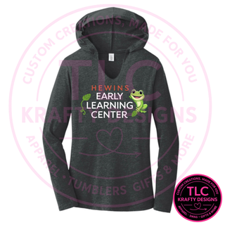 Hewins Early Learning Center Apparel - Hooded V-Neck Shirts