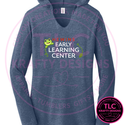 Hewins Early Learning Center Apparel - Hooded V-Neck Shirts
