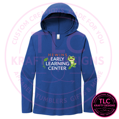 Hewins Early Learning Center Apparel - Hooded V-Neck Shirts