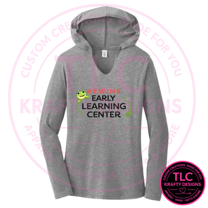 Hewins Early Learning Center Apparel - Hooded V-Neck Shirts