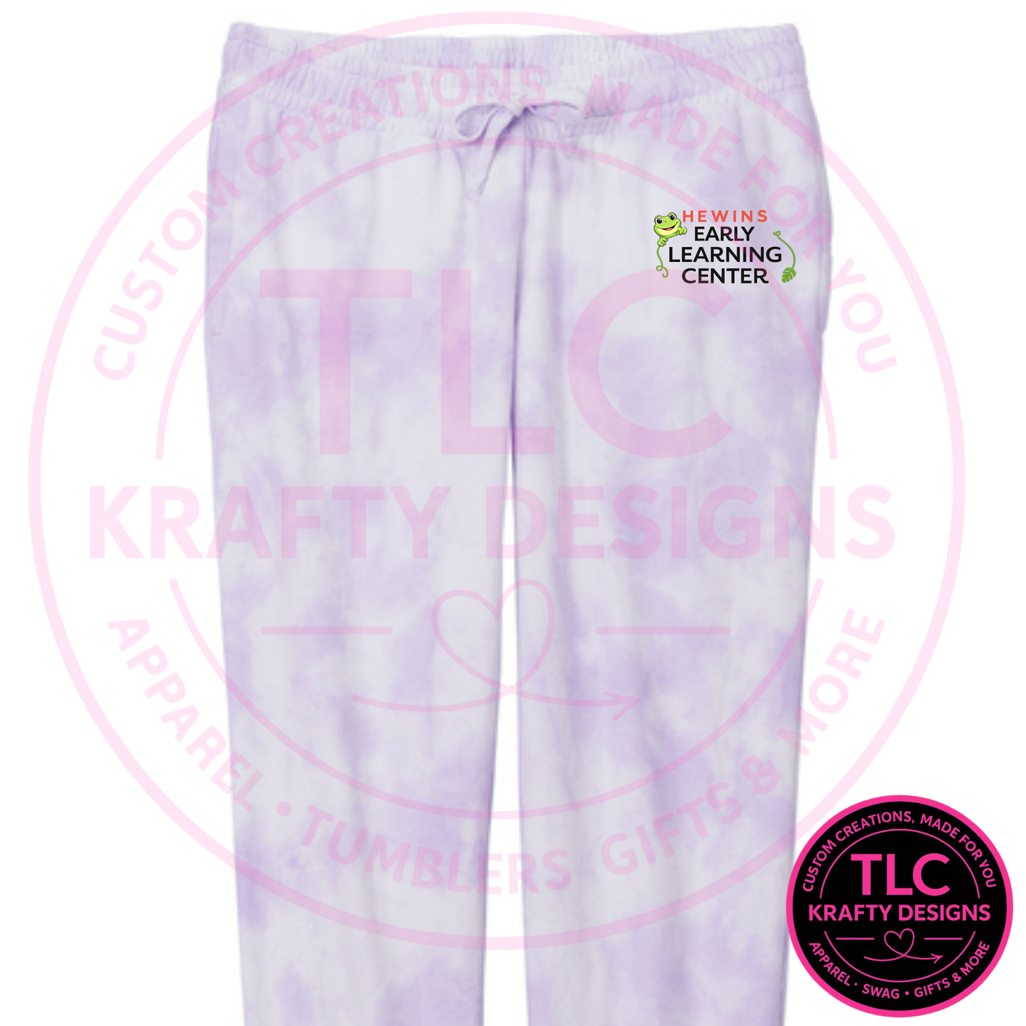Hewins Early Learning Center Apparel - Tie-Dye Tie Waist Sweatpants