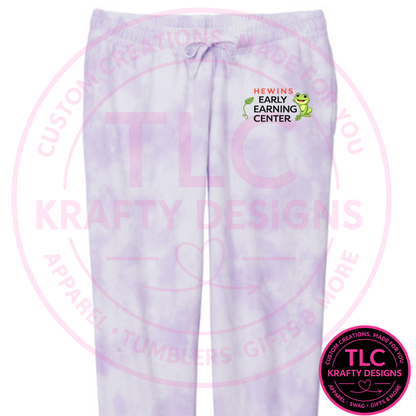 Hewins Early Learning Center Apparel - Tie-Dye Tie Waist Sweatpants