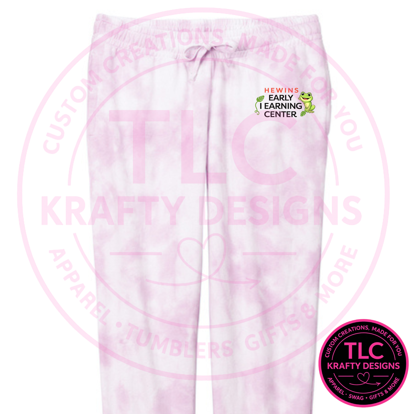Hewins Early Learning Center Apparel - Tie-Dye Tie Waist Sweatpants