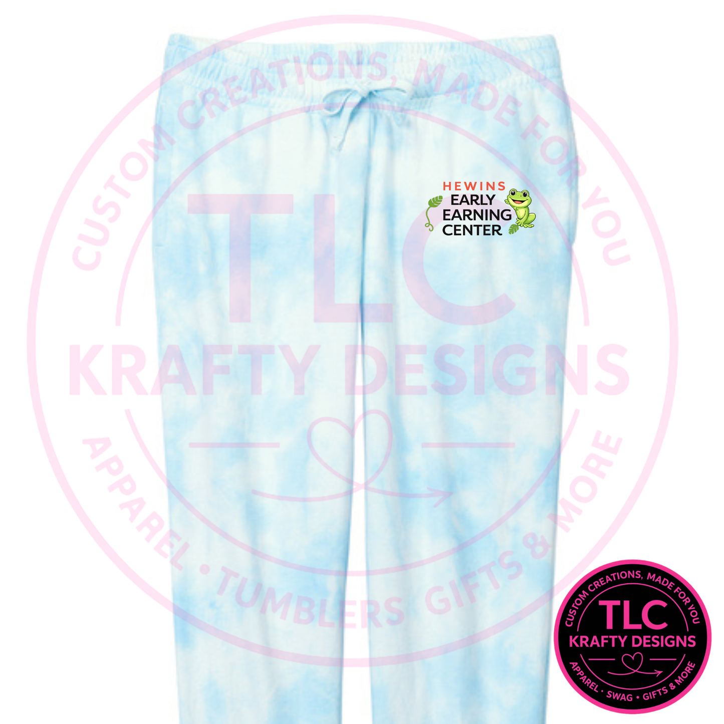 Hewins Early Learning Center Apparel - Tie-Dye Tie Waist Sweatpants