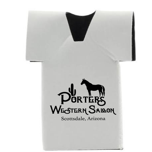 Porters Western Saloon Koozies - Personalized Business Swag