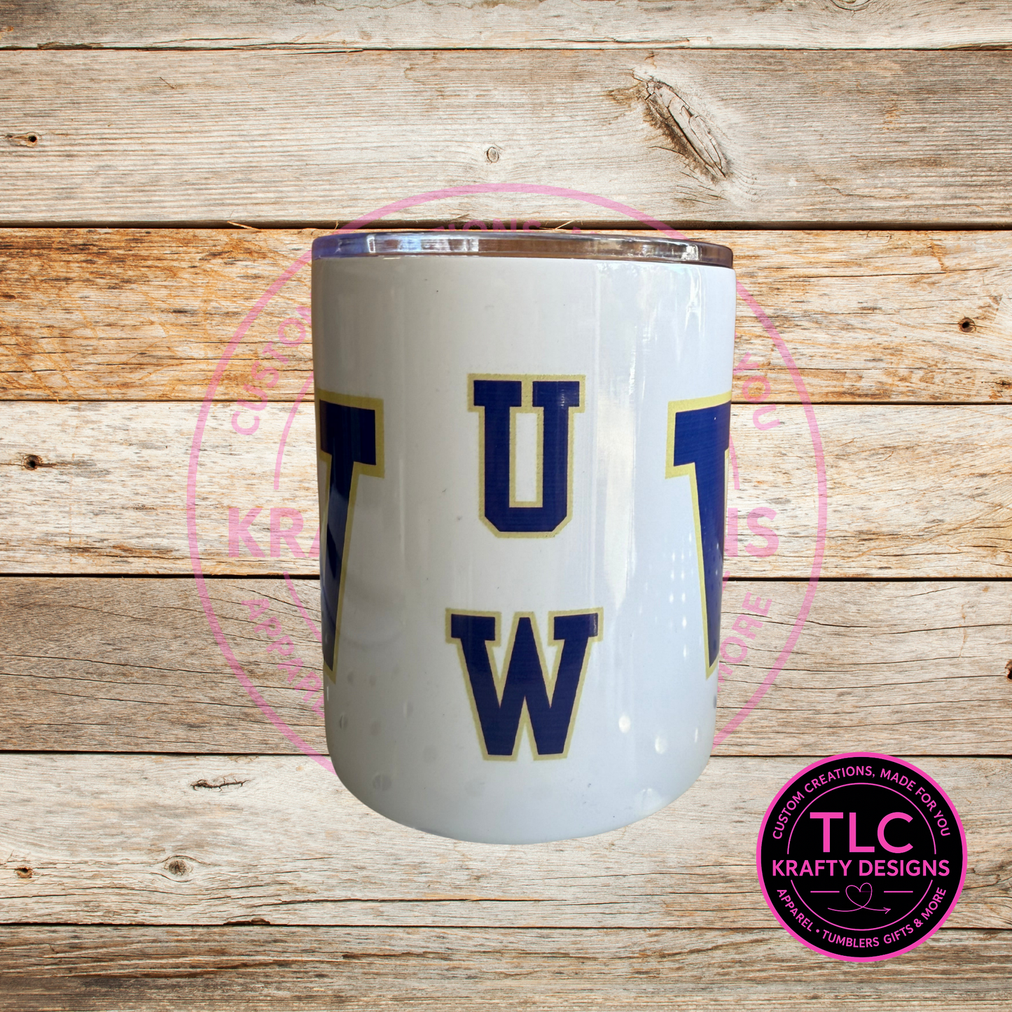 UW Huskies 12oz Travel Mug with Handle – Insulated Coffee Tumbler with Lid