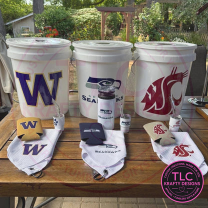Custom Team Light-Up Bucket Packages - 5 Gallon Bucket