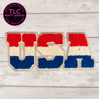 USA Chenille Patch Design – Patriotic Patch Apparel