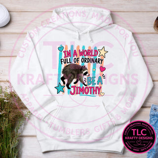 JIM2 Gildan Hoodie White mockup
