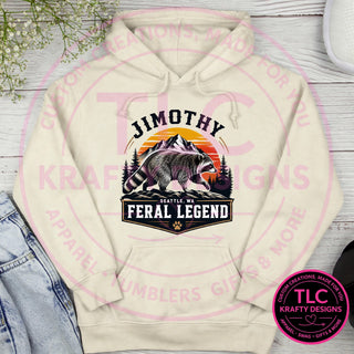 JIM3 Comfort Colors Hoodie Natural mockup