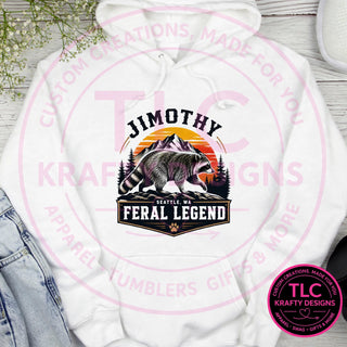 JIM3 Comfort Colors Hoodie White mockup