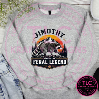 JIM3 Gildan Crewneck Ash mockup