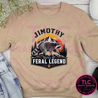 JIM3 Gildan Crewneck Sand mockup