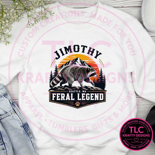 JIM3 Gildan Crewneck White mockup