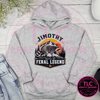 JIM3 Gildan Hoodie Ash mockup