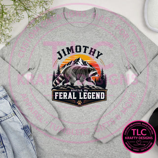 JIM3 Gildan Long Sleeve Ash mockup