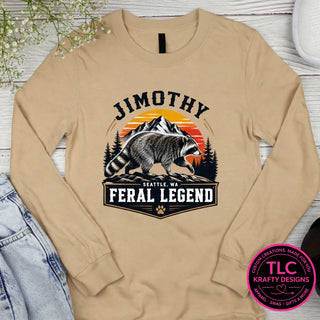 JIM3 Gildan Long Sleeve Sand mockup